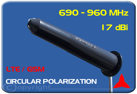 AR1060 Antenna Polarizzazione Circolare 690-960MHz LTE GSM Protel